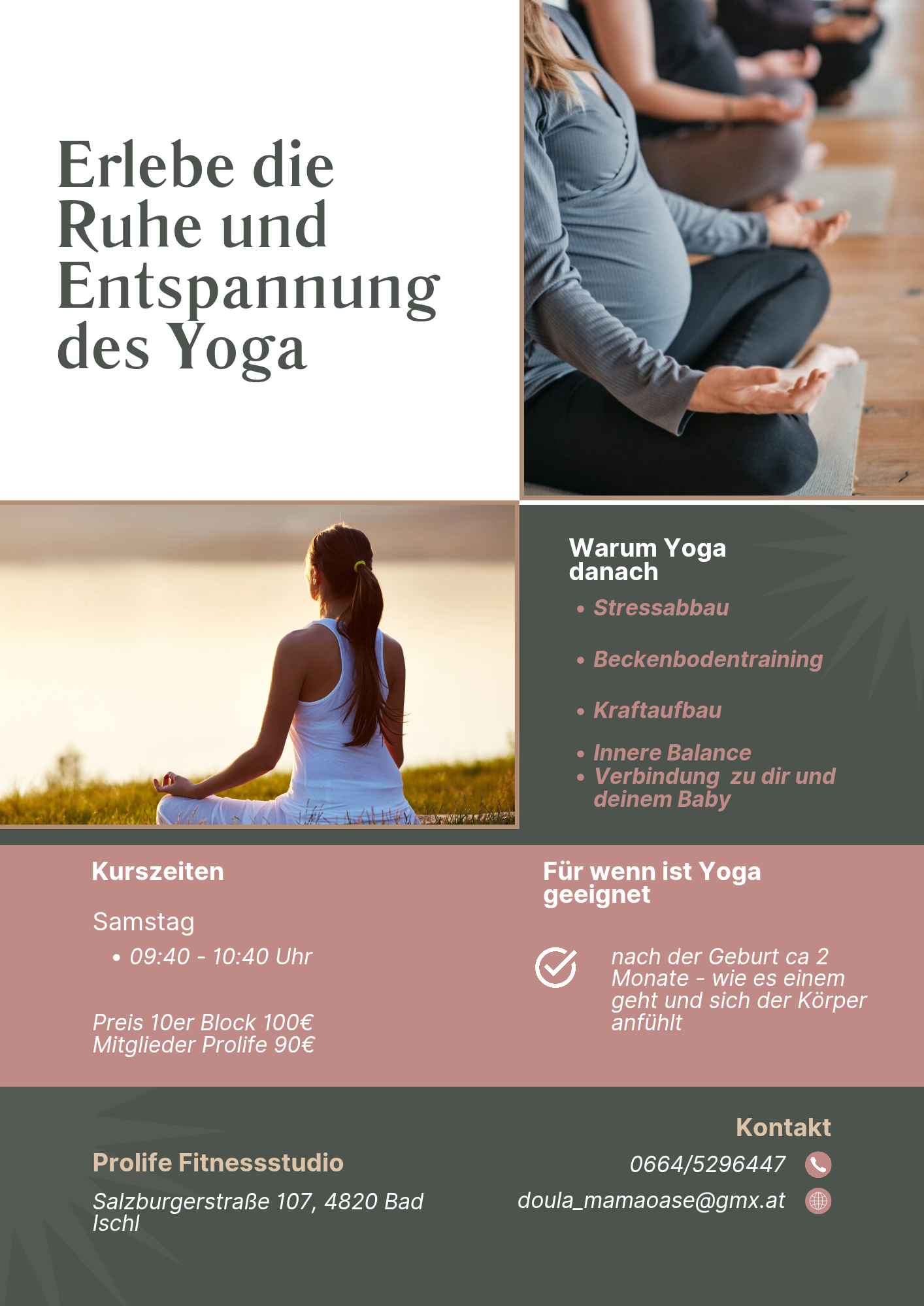 Yoga für danach Mama & Baby Zeit