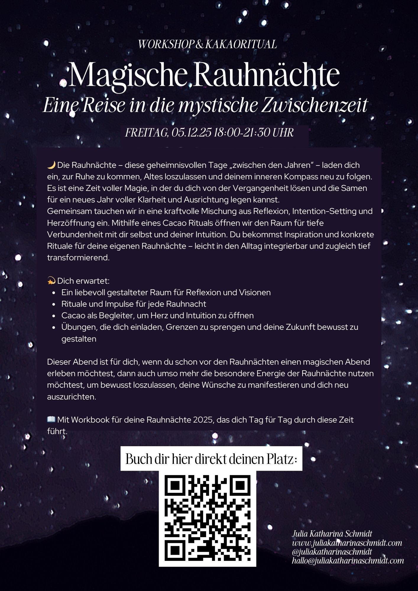 Magische Rauhnächte Workshop & Kakaoritual