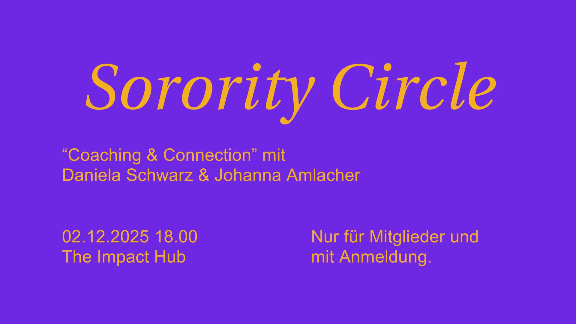 THE:Sorority Circle – Coaching & Connection