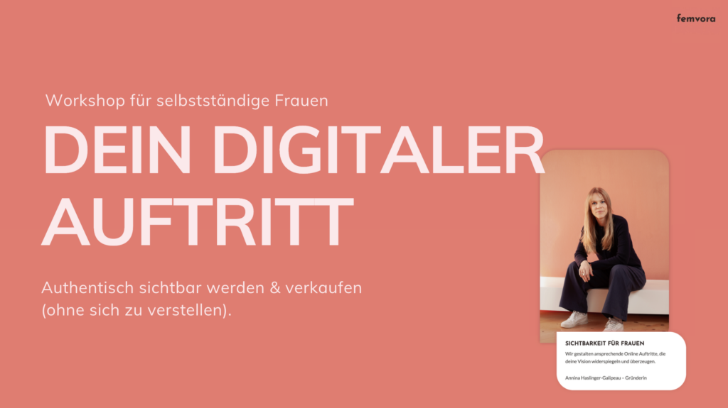 Banner für Workshop Frauen sichtbarkeit im web